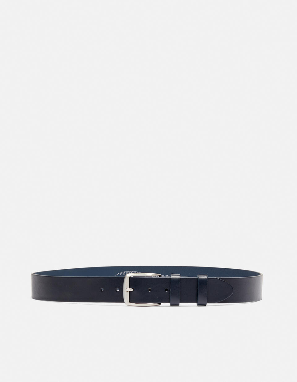 CLASSIC LEATHER BELT WITHOUT SEAMS HEIGHT 4,0 CM - Men Belts | Belts BLU - Men Belts | BeltsCuoieria Fiorentina