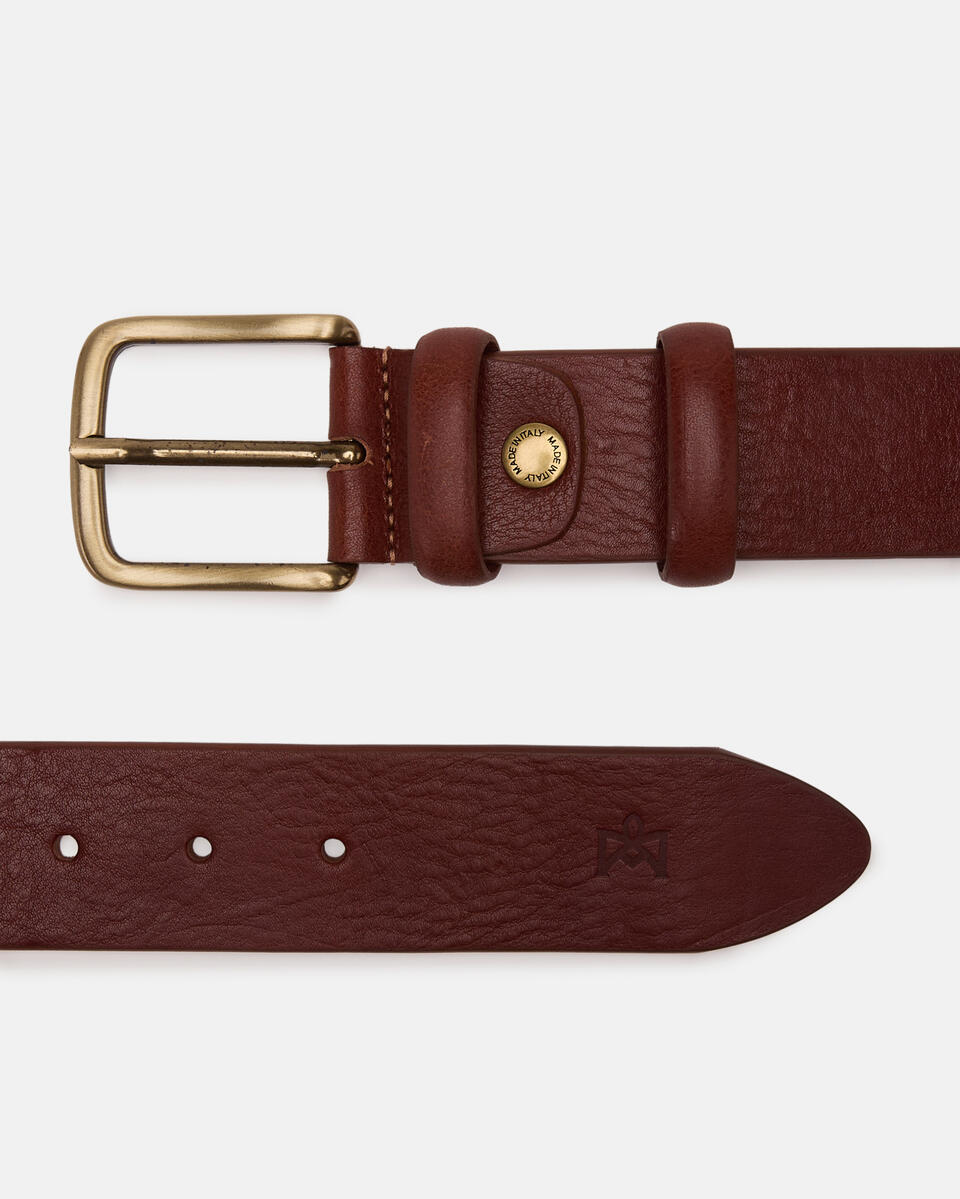 CASUAL BELT Brown  - Men Belts - Belts - Cuoieria Fiorentina