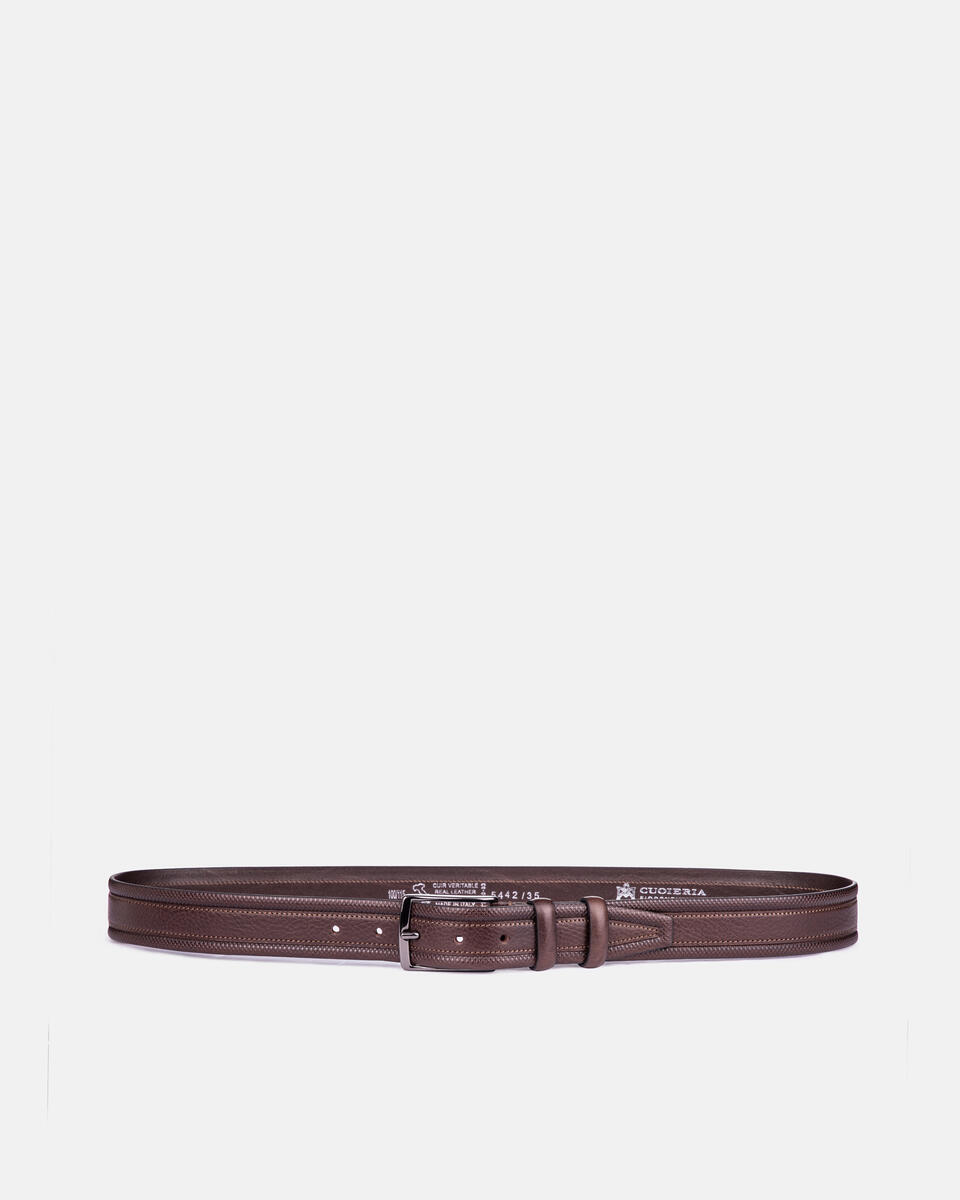 BELT Dark brown  - Men Belts - Belts - Cuoieria Fiorentina