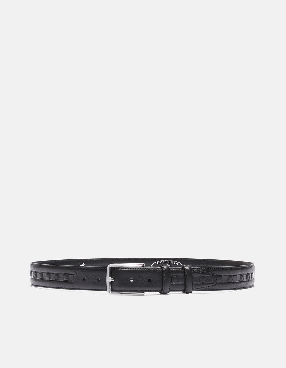 Belt leather working height 3.5 cm. - Men Belts | Belts NERO - Men Belts | BeltsCuoieria Fiorentina