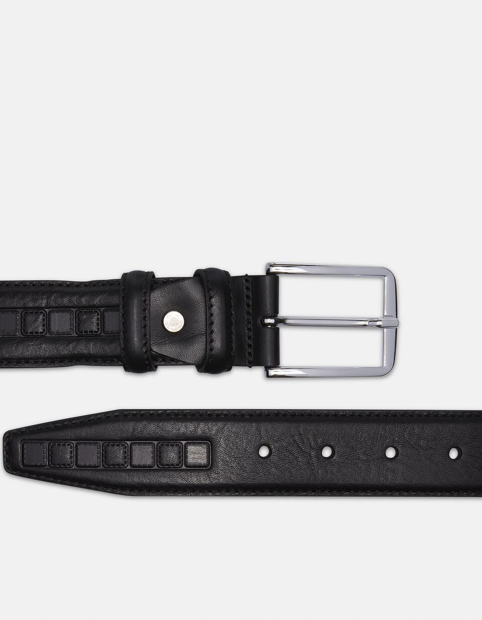 Belt leather working height 3.5 cm. - Men Belts | Belts NERO - Men Belts | BeltsCuoieria Fiorentina