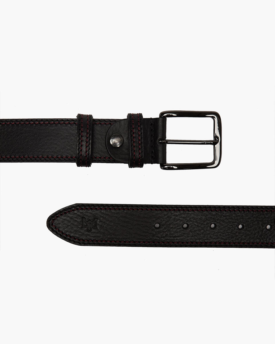 Belt Black  - Men Belts - Belts - Cuoieria Fiorentina