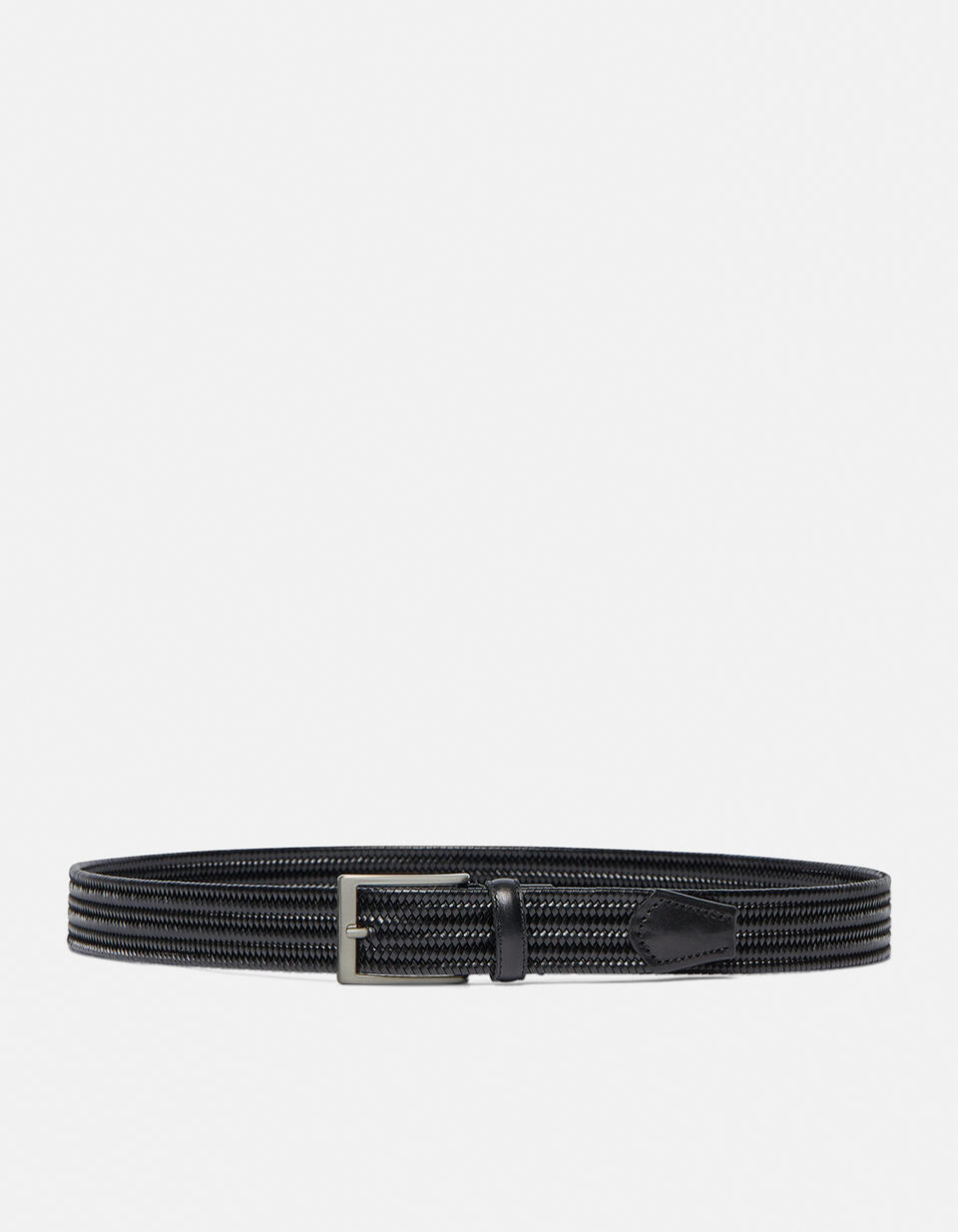 ELASTICISED BELT Black  - Men Belts - Belts - Cuoieria Fiorentina