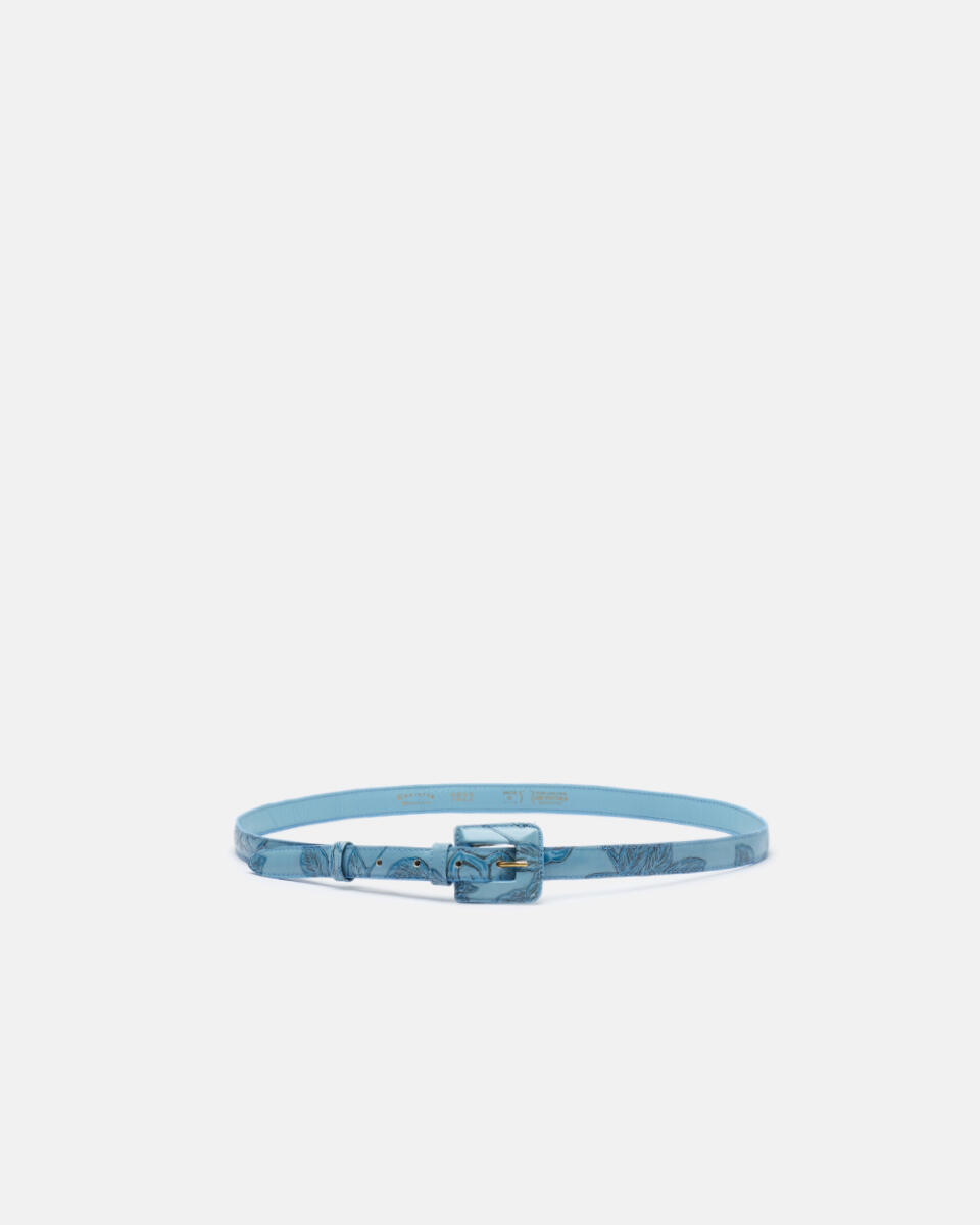 BELT Light blue  - Women's Belts - Belts - Cuoieria Fiorentina