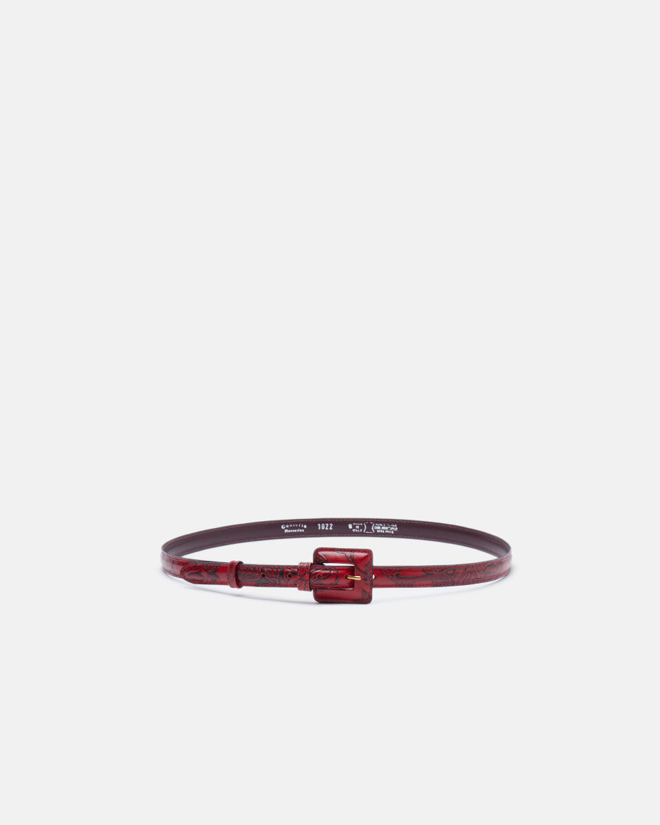 BELT Red  - Women's Belts - Belts - Cuoieria Fiorentina