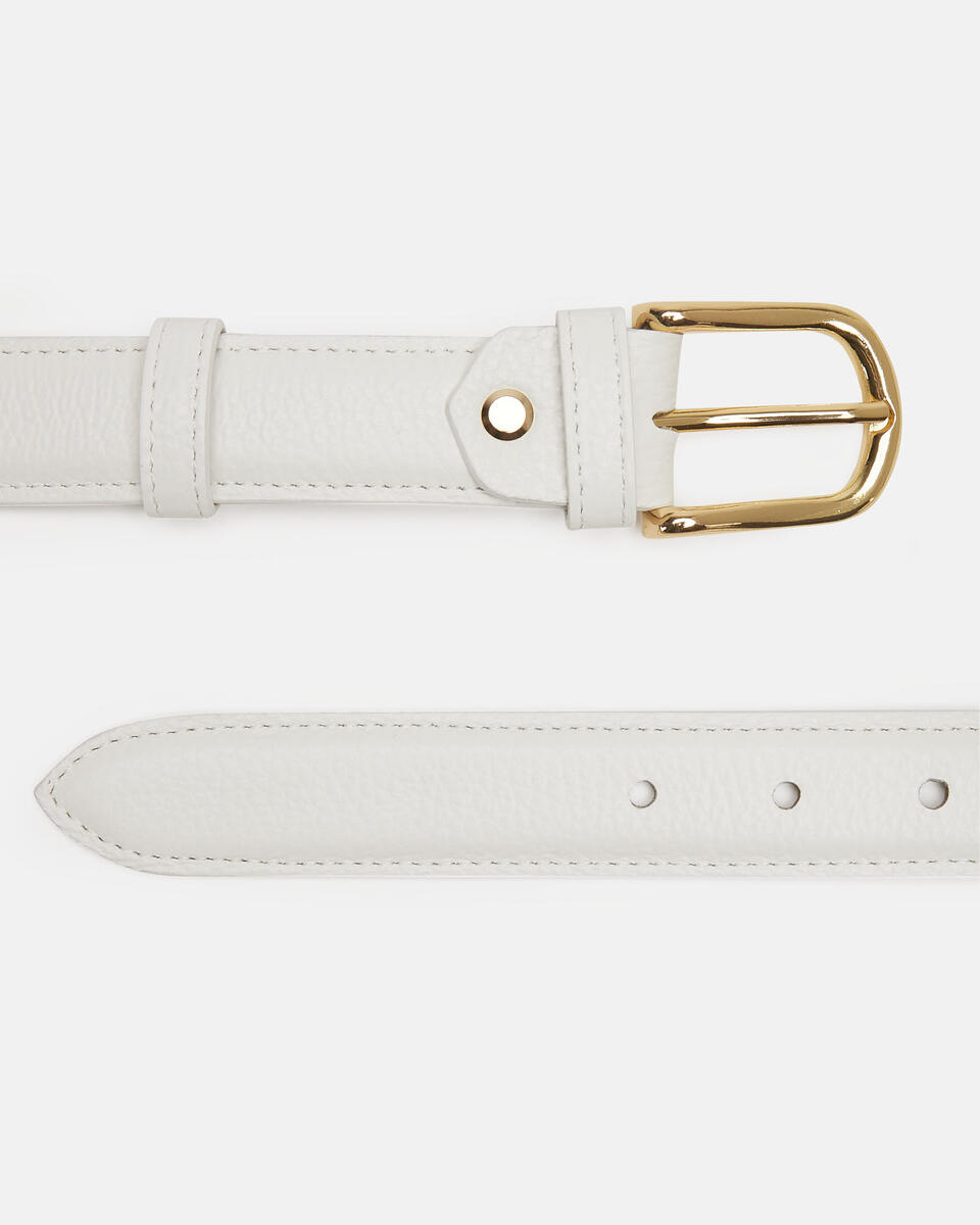 belt White  - Women's Belts - Belts - Cuoieria Fiorentina