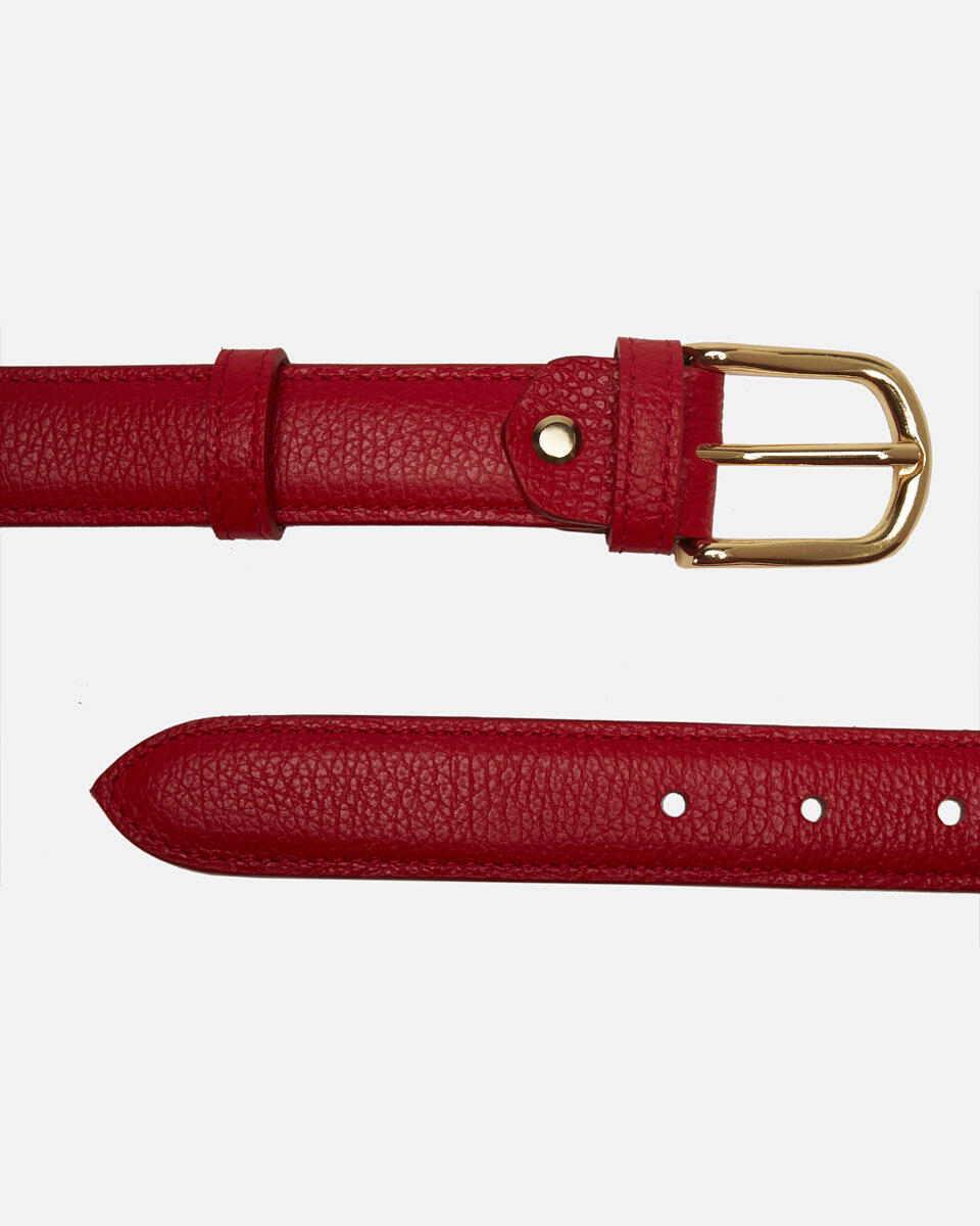 belt Red  - Women's Belts - Belts - Cuoieria Fiorentina