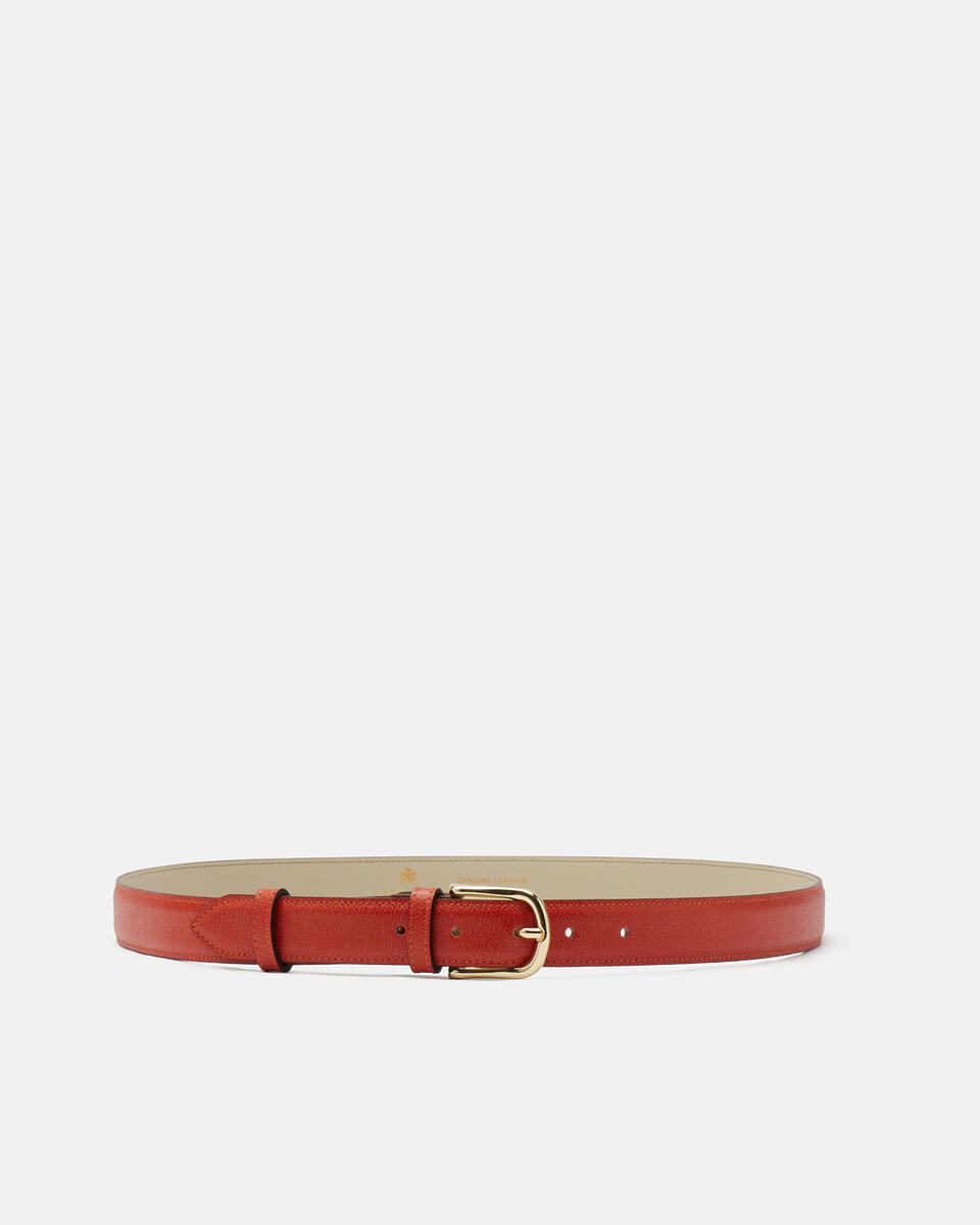 BELT Burnt orange  - Women's Belts - Belts - Cuoieria Fiorentina