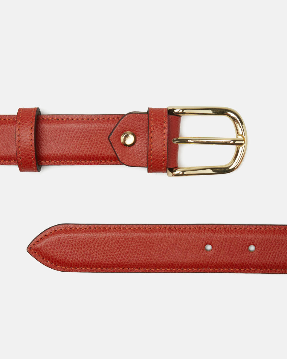 BELT Burnt orange  - Women's Belts - Belts - Cuoieria Fiorentina