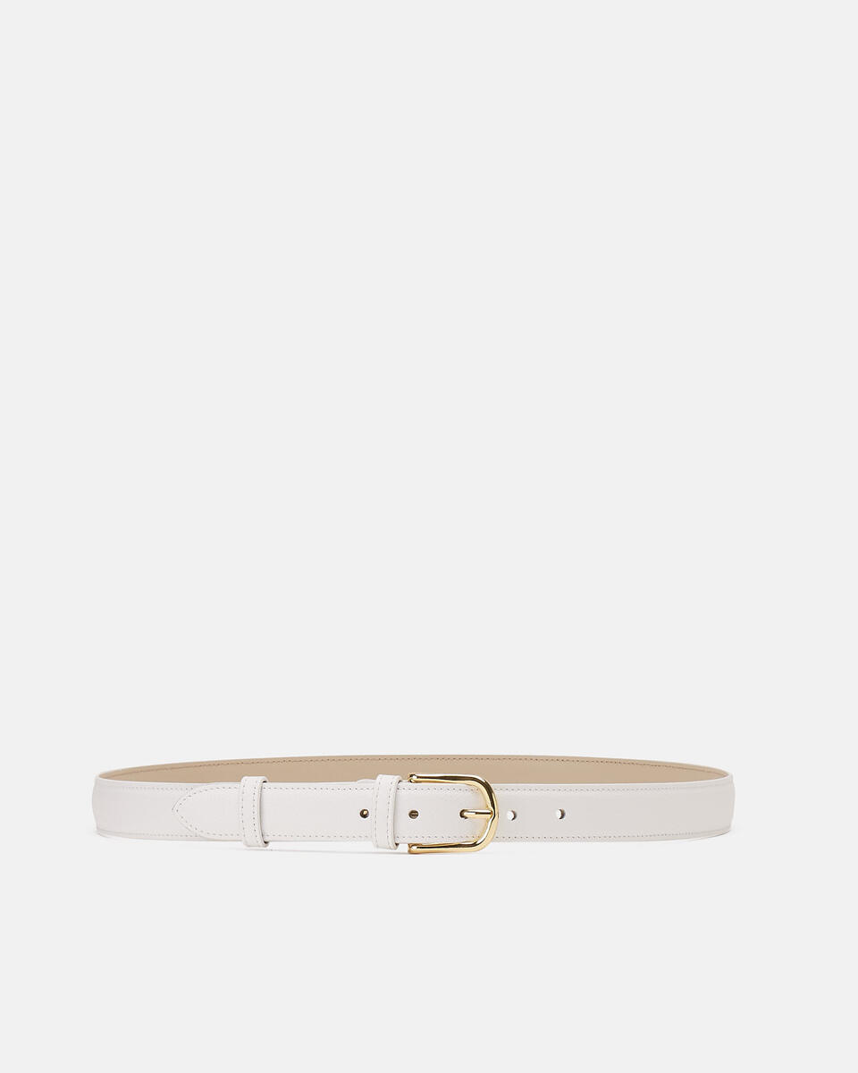 BELT White  - Women's Belts - Belts - Cuoieria Fiorentina