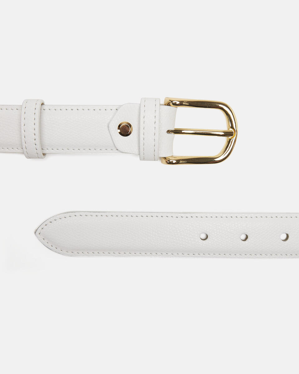 BELT White  - Women's Belts - Belts - Cuoieria Fiorentina