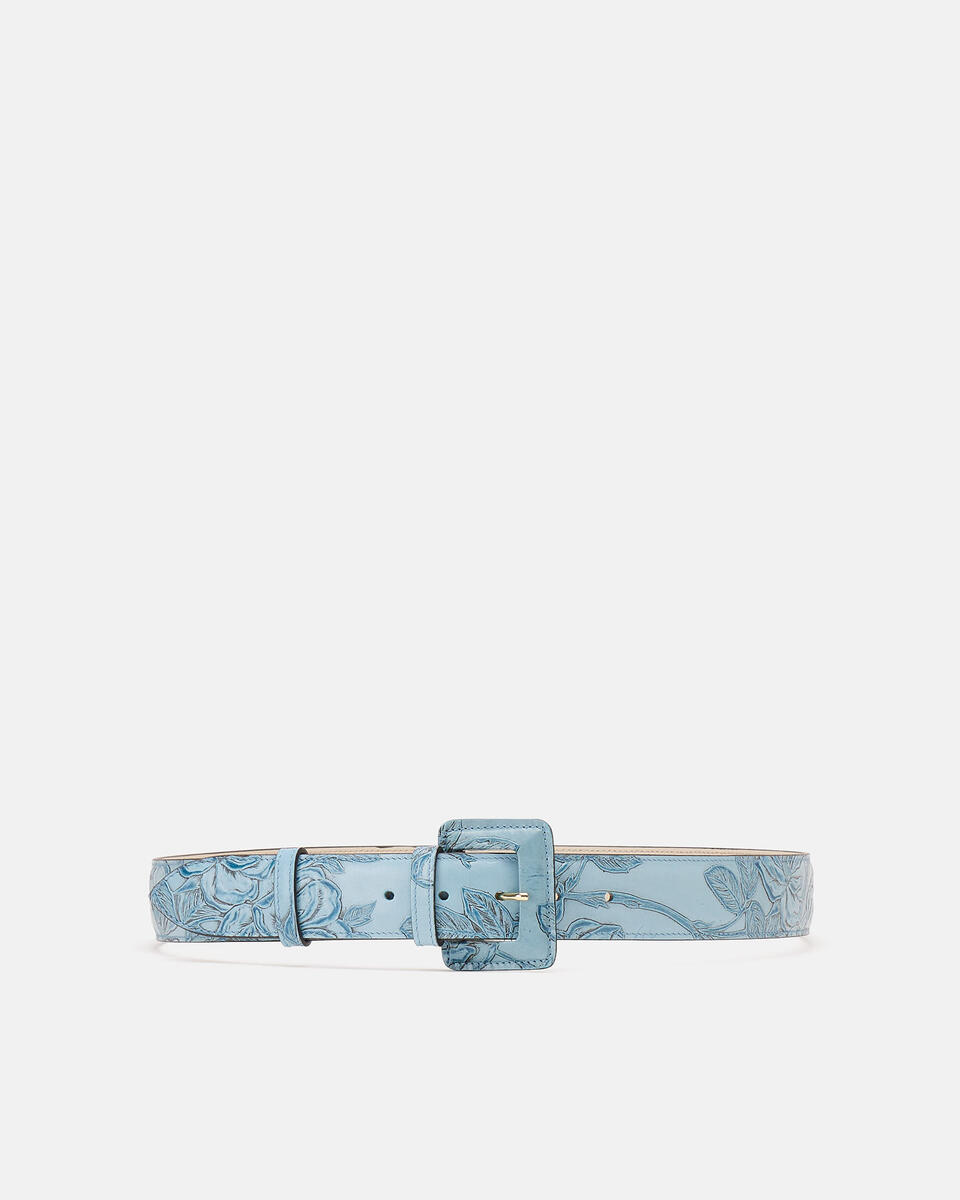 BELT Light blue  - Women's Belts - Belts - Cuoieria Fiorentina