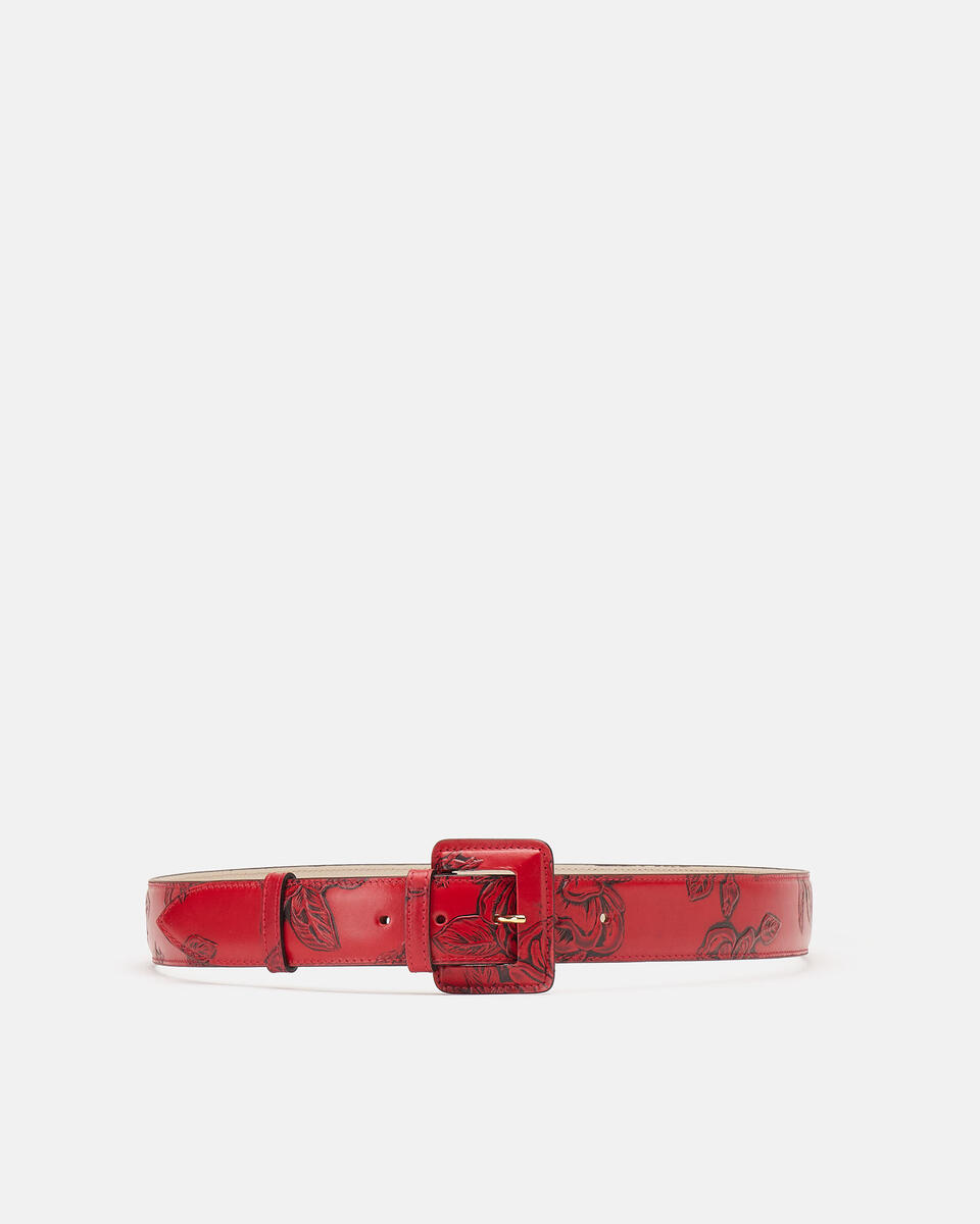 BELT Red  - Women's Belts - Belts - Cuoieria Fiorentina