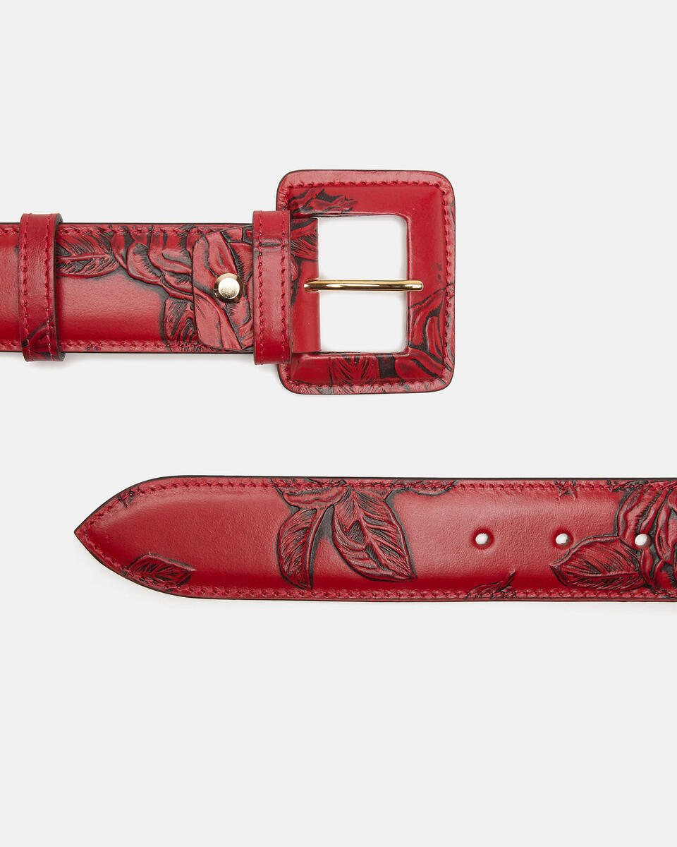 BELT Red  - Women's Belts - Belts - Cuoieria Fiorentina