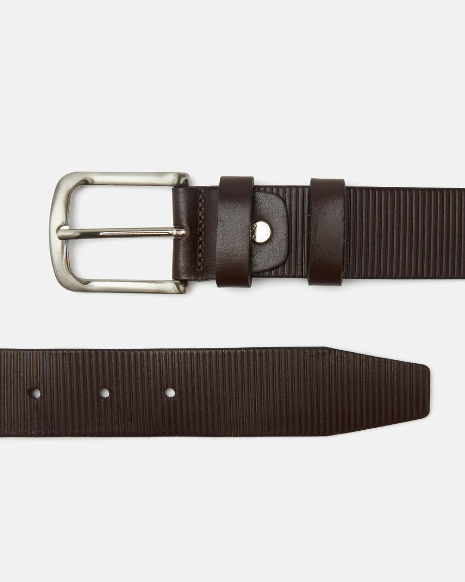 BELT Dark brown  - Men Belts - Belts - Cuoieria Fiorentina
