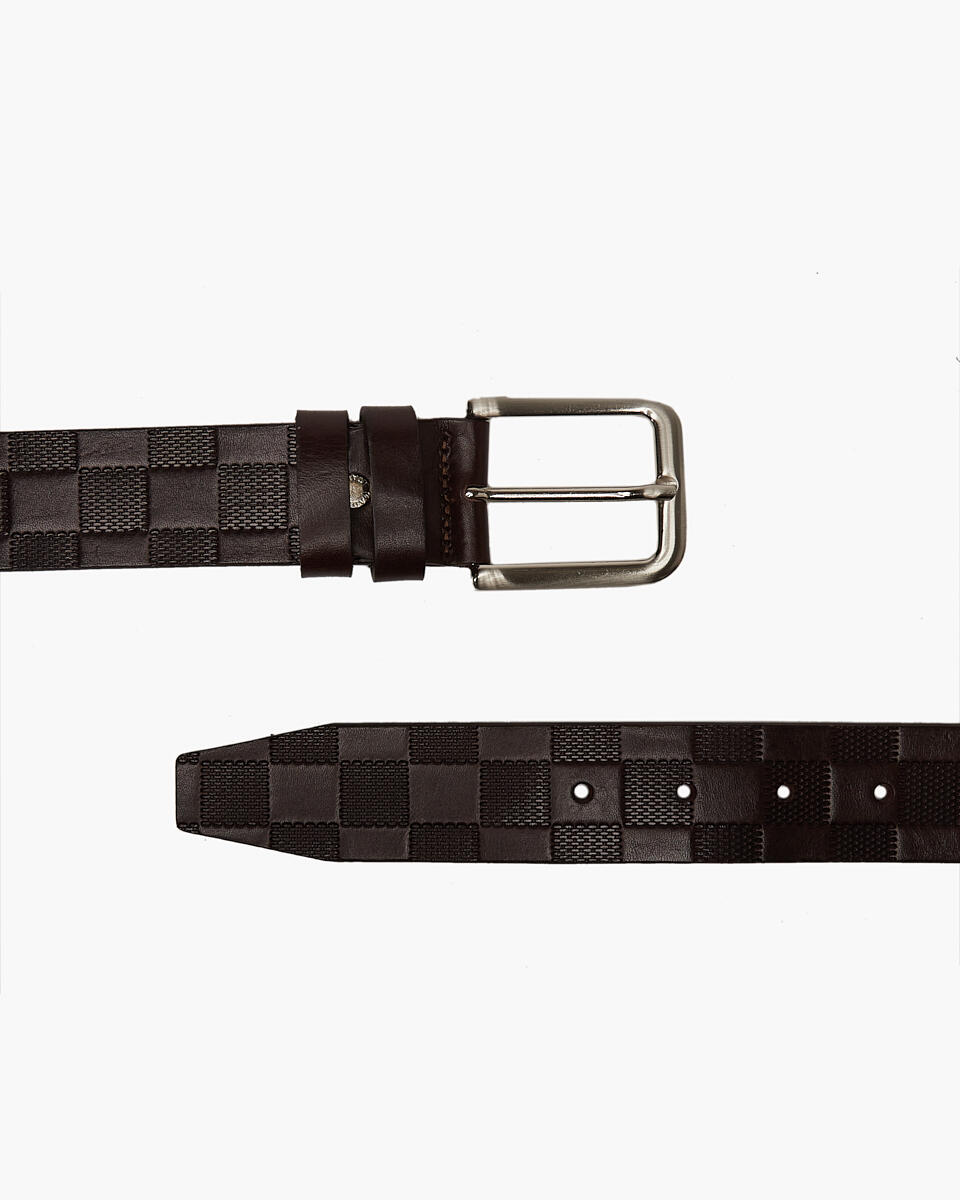 Belt Dark brown  - Men Belts - Belts - Cuoieria Fiorentina