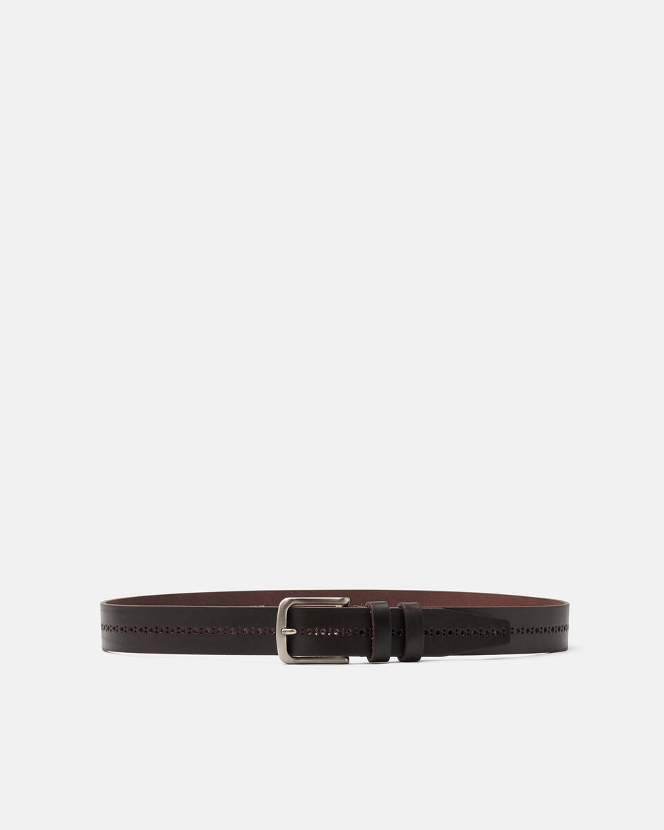 Cintura con disegno centrale Testa di moro  - Cinture Uomo - Cinture - Cuoieria Fiorentina