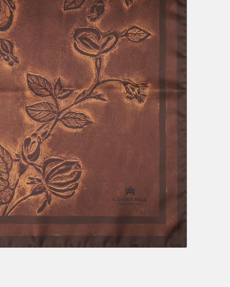 silk scarf Mahoganydark brown  - Cuoieria Fiorentina