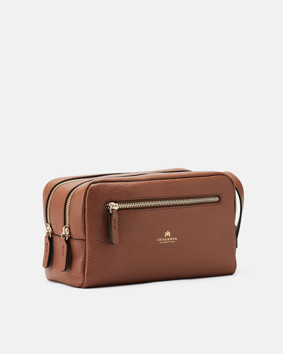 Necessaire donna Dollaroscomparto Caramel  - Necessaire - Accessori Donna - Accessori - Cuoieria Fiorentina