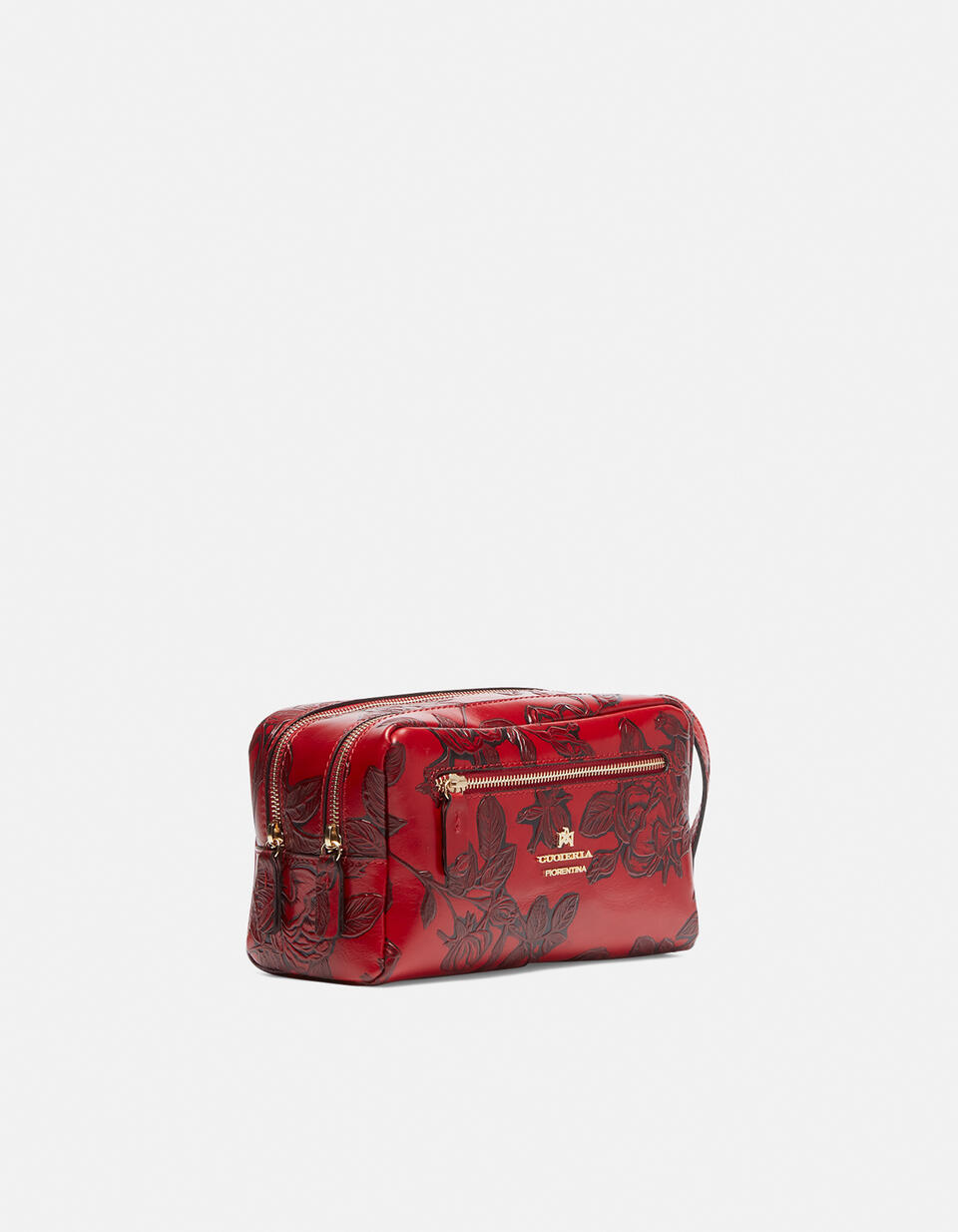 Mimì necessaire classico con doppio scomparto Rosso  - Necessaire - Accessori Donna - Accessori - Cuoieria Fiorentina