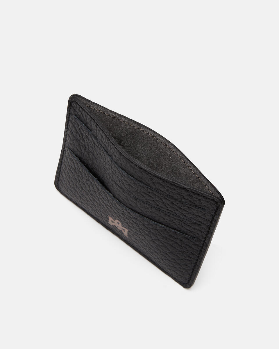 Card Holder Black  - Women's Wallets - Men's Wallets - Wallets - Cuoieria Fiorentina