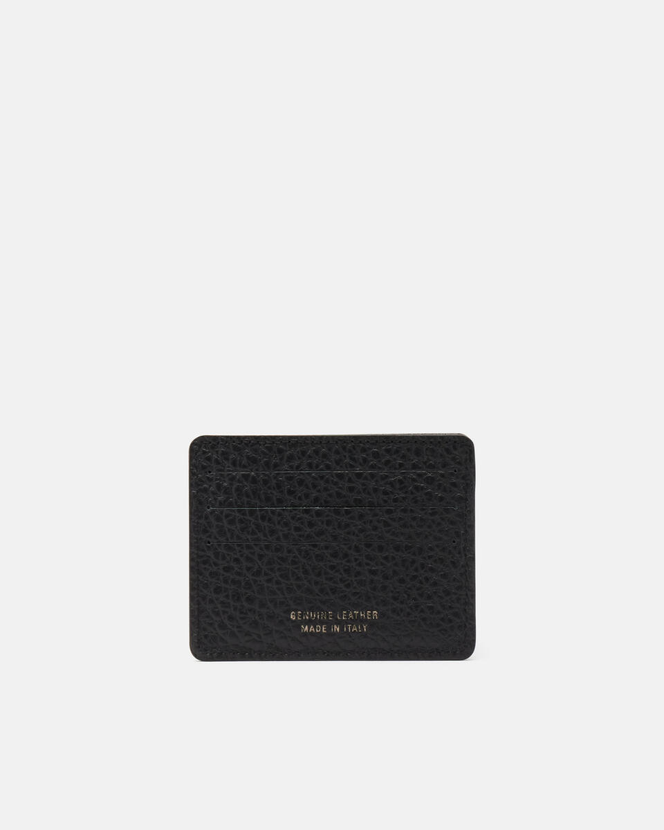 Card Holder Black  - Women's Wallets - Men's Wallets - Wallets - Cuoieria Fiorentina