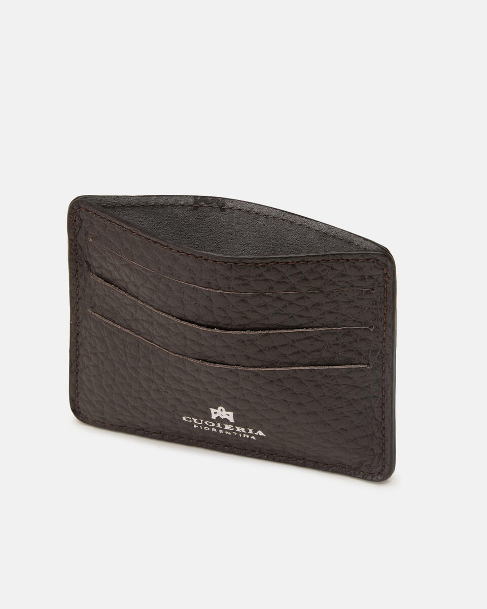 Card Holder Dark brown  - Women's Wallets - Men's Wallets - Wallets - Cuoieria Fiorentina