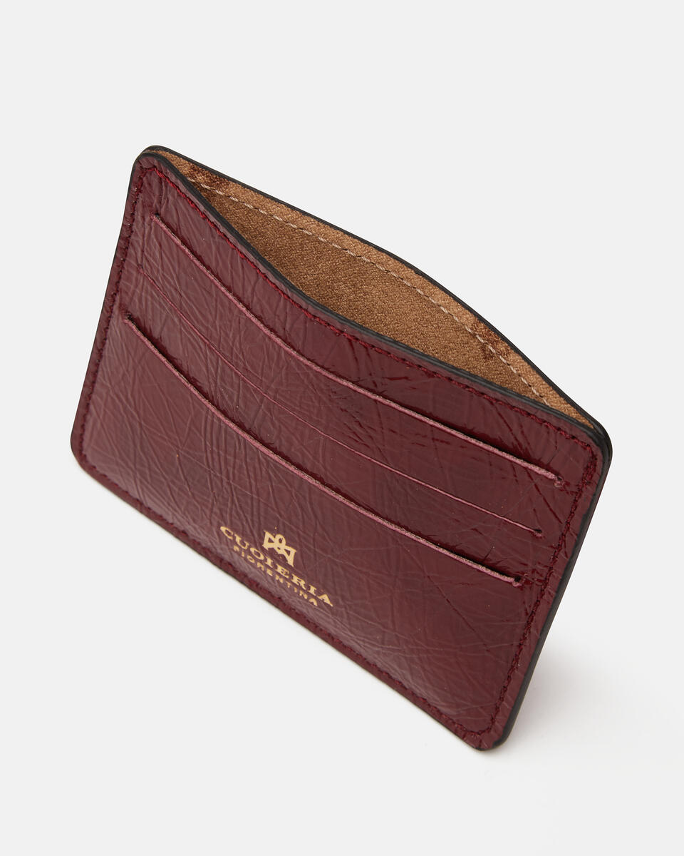 CARD HOLDER Rosewood  - Women's Wallets - Wallets - Cuoieria Fiorentina