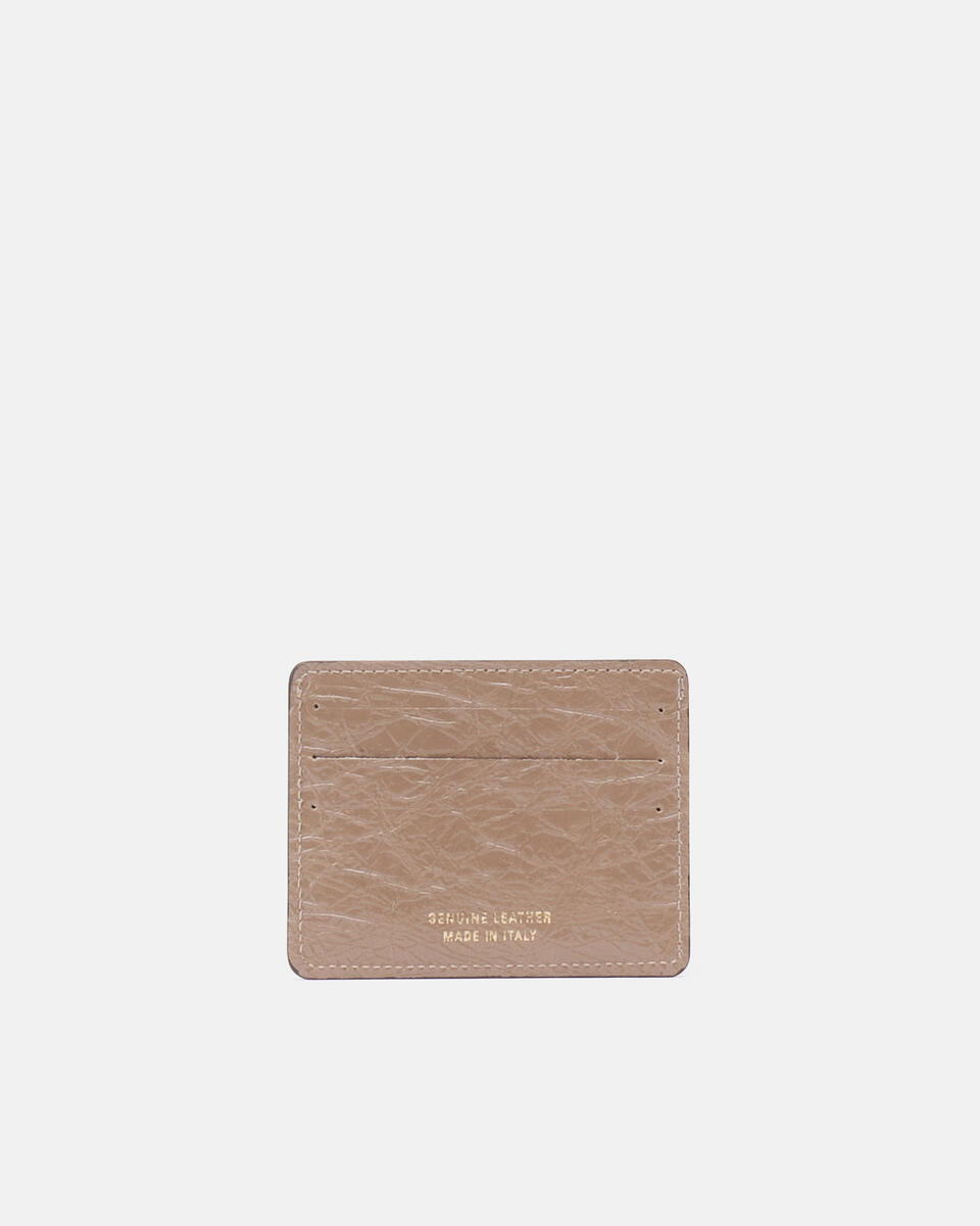 CARD HOLDER Taupe  - Women's Wallets - Wallets - Cuoieria Fiorentina