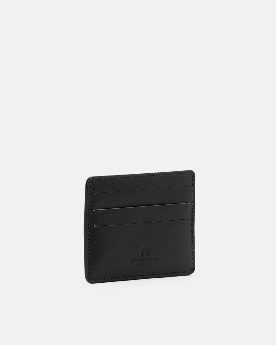 Card Holder Nero  - Portafogli Donna - Portafogli Donna - Portafogli - Cuoieria Fiorentina