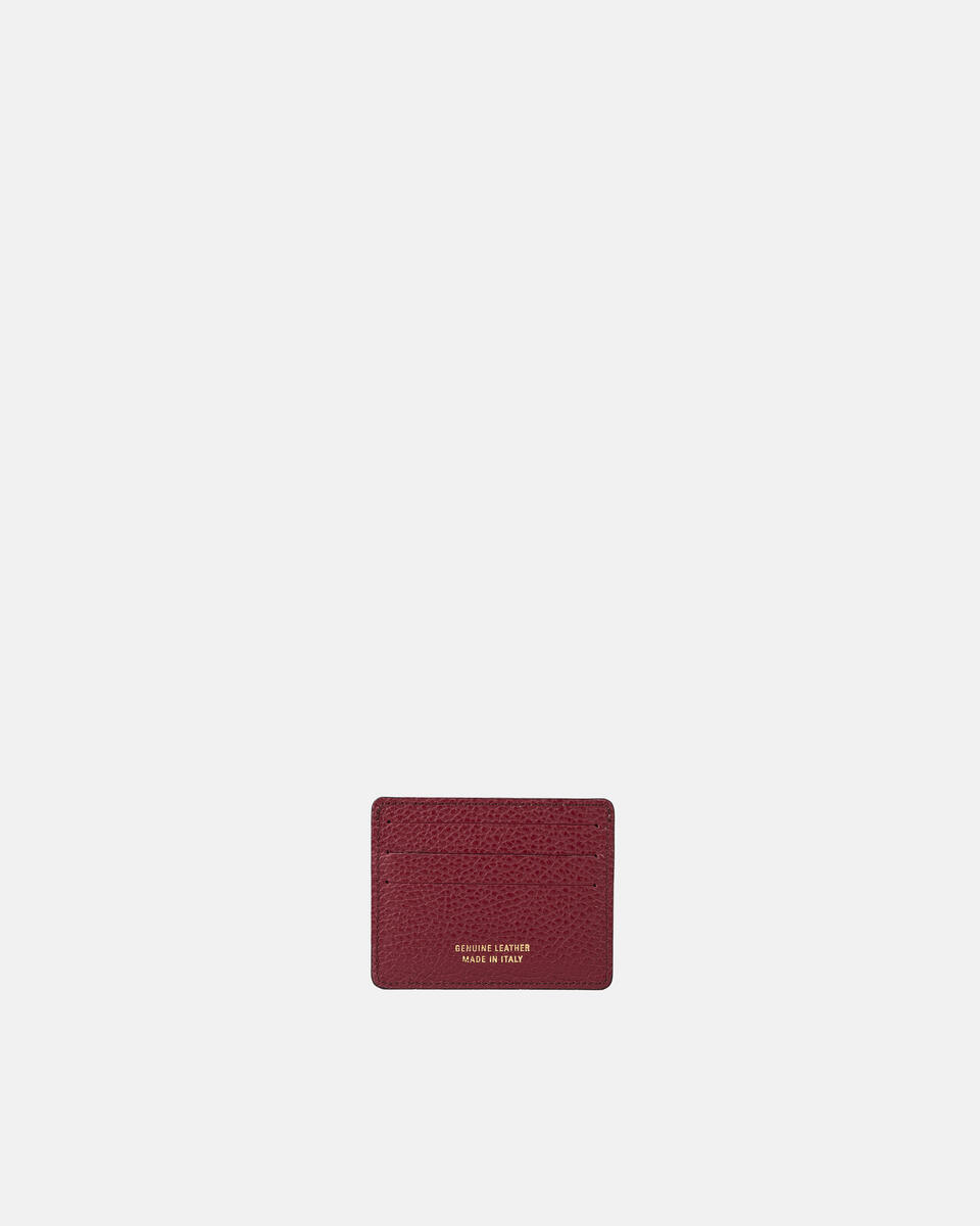 Card holder Cranberry  - Accessories - Special Price - Cuoieria Fiorentina