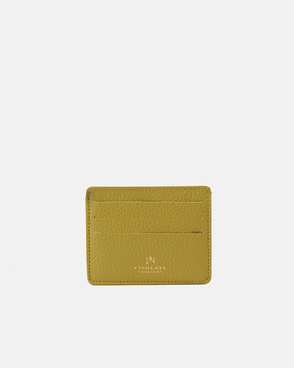 Card holder Lime  - Women's Wallets - Wallets - Cuoieria Fiorentina