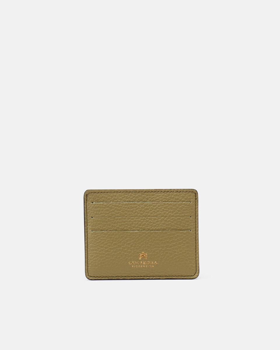 Card holder Olive  - Accessories - Special Price - Cuoieria Fiorentina