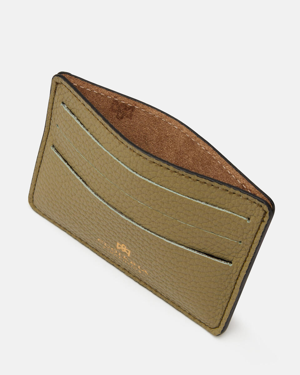 Card holder Olive  - Accessories - Special Price - Cuoieria Fiorentina