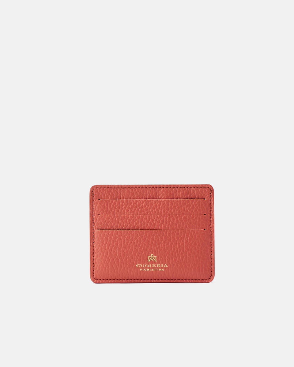 Card holder Papaya  - Women's Wallets - Wallets - Cuoieria Fiorentina