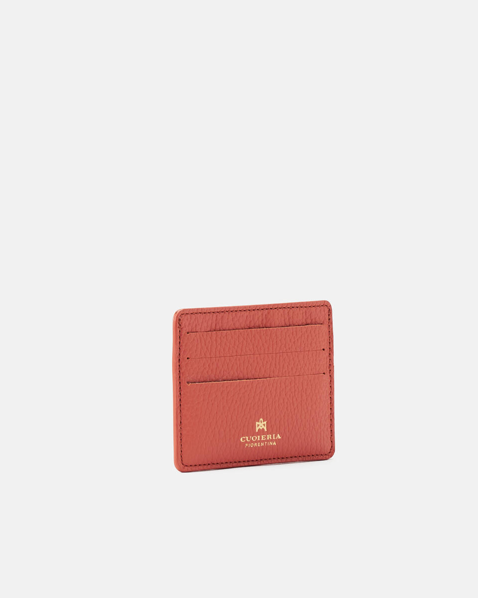 Card holder Papaya  - Women's Wallets - Wallets - Cuoieria Fiorentina