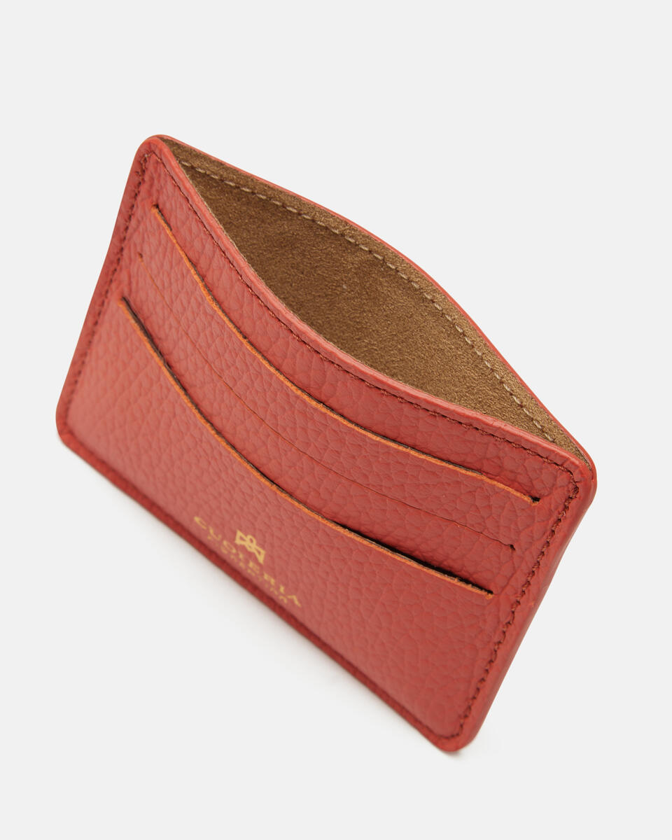 Card holder Papaya  - Women's Wallets - Wallets - Cuoieria Fiorentina