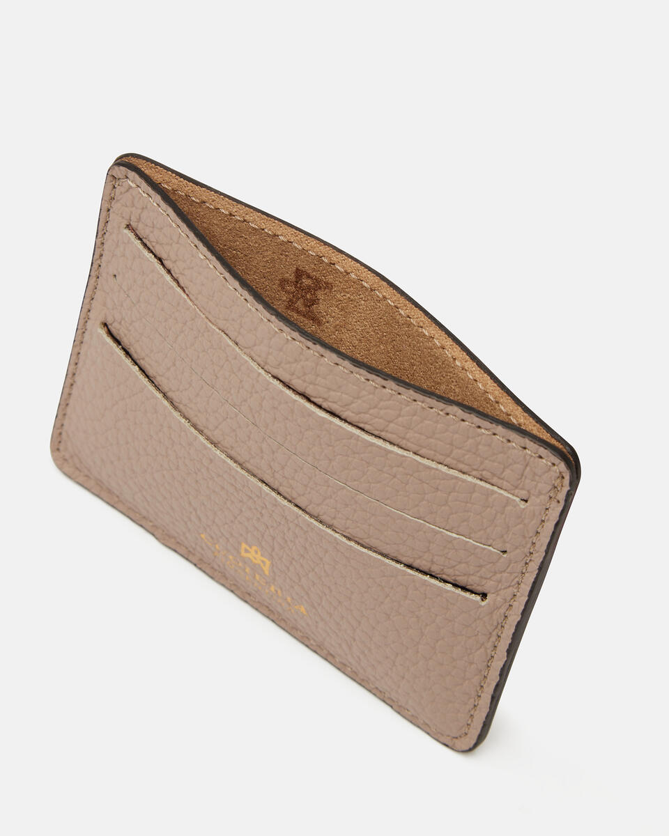 Card holder Taupe  - Women's Wallets - Wallets - Cuoieria Fiorentina