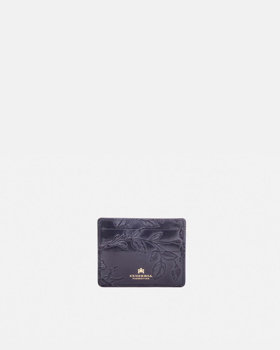 Mimi porta carte di credito con tasca porta banconote Nero  - Portafogli Donna - Portafogli - Cuoieria Fiorentina