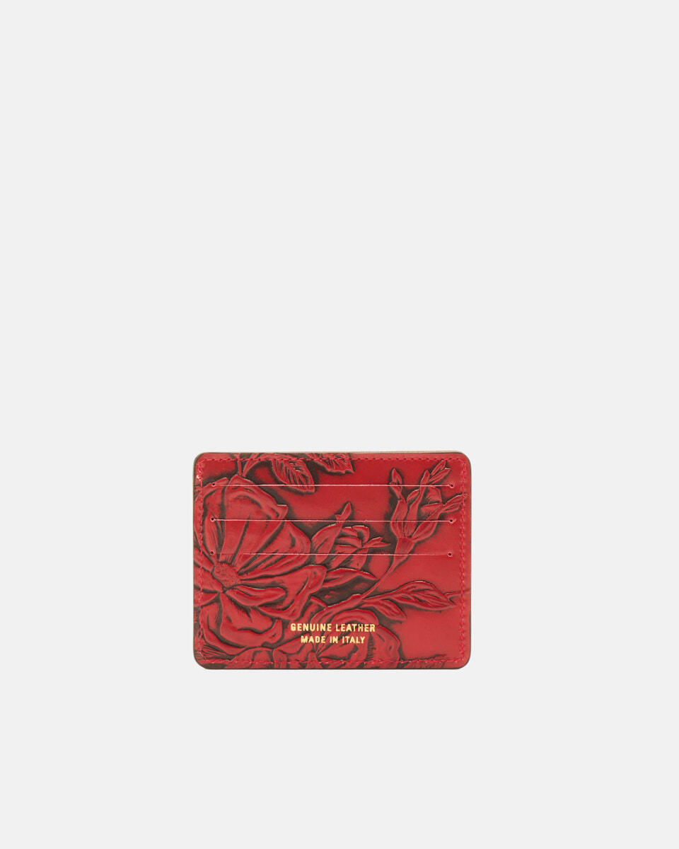 Card holder Red  - Women's Wallets - Women's Wallets - Wallets - Cuoieria Fiorentina