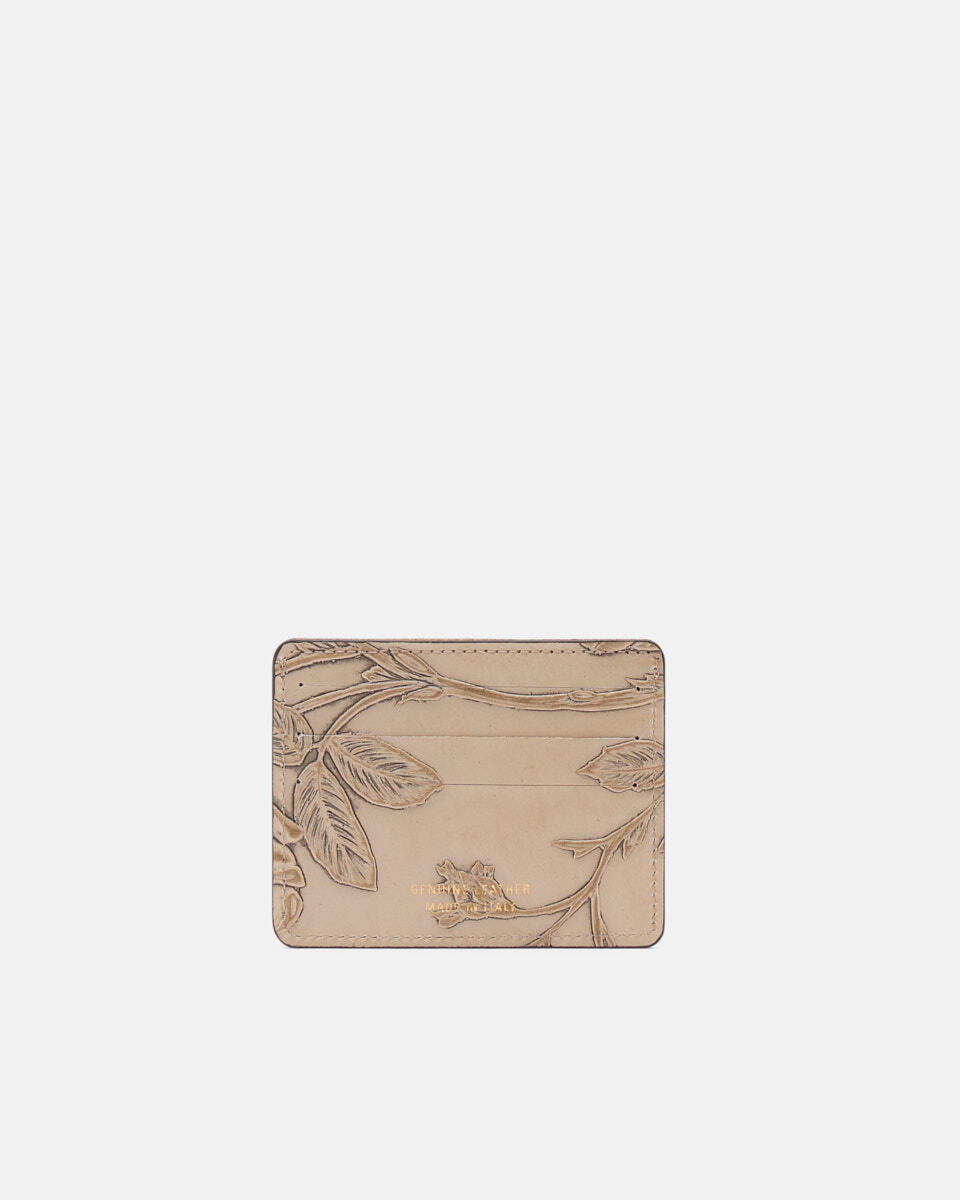 Card holder Taupe  - Women's Wallets - Wallets - Cuoieria Fiorentina