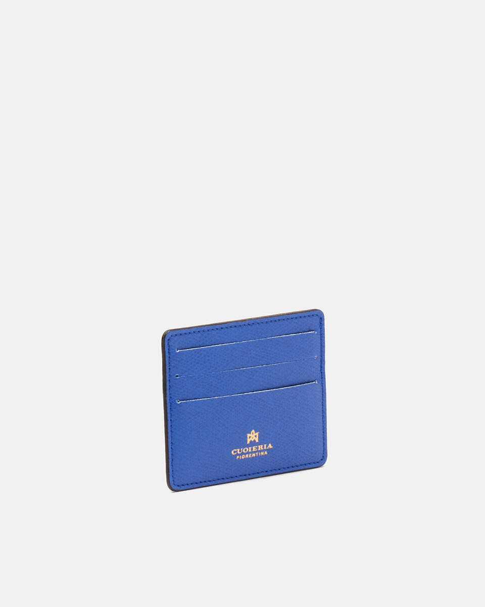 Bella porta carte di credito con apertura porta banconote Bluette  - Portafogli Donna - Portafogli Donna - Portafogli - Cuoieria Fiorentina