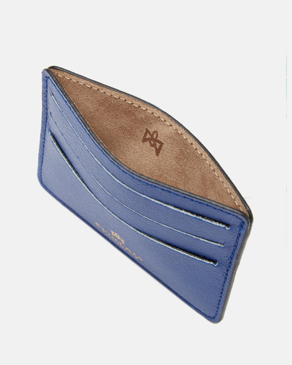 Bella porta carte di credito con apertura porta banconote Bluette  - Portafogli Donna - Portafogli Donna - Portafogli - Cuoieria Fiorentina