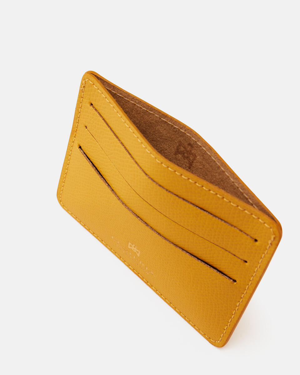 Card holder Yellow  - Cuoieria Fiorentina