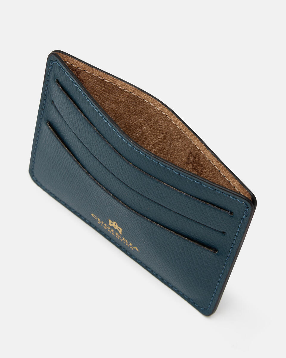 Card holder Petrol  - Women's Wallets - Wallets - Cuoieria Fiorentina