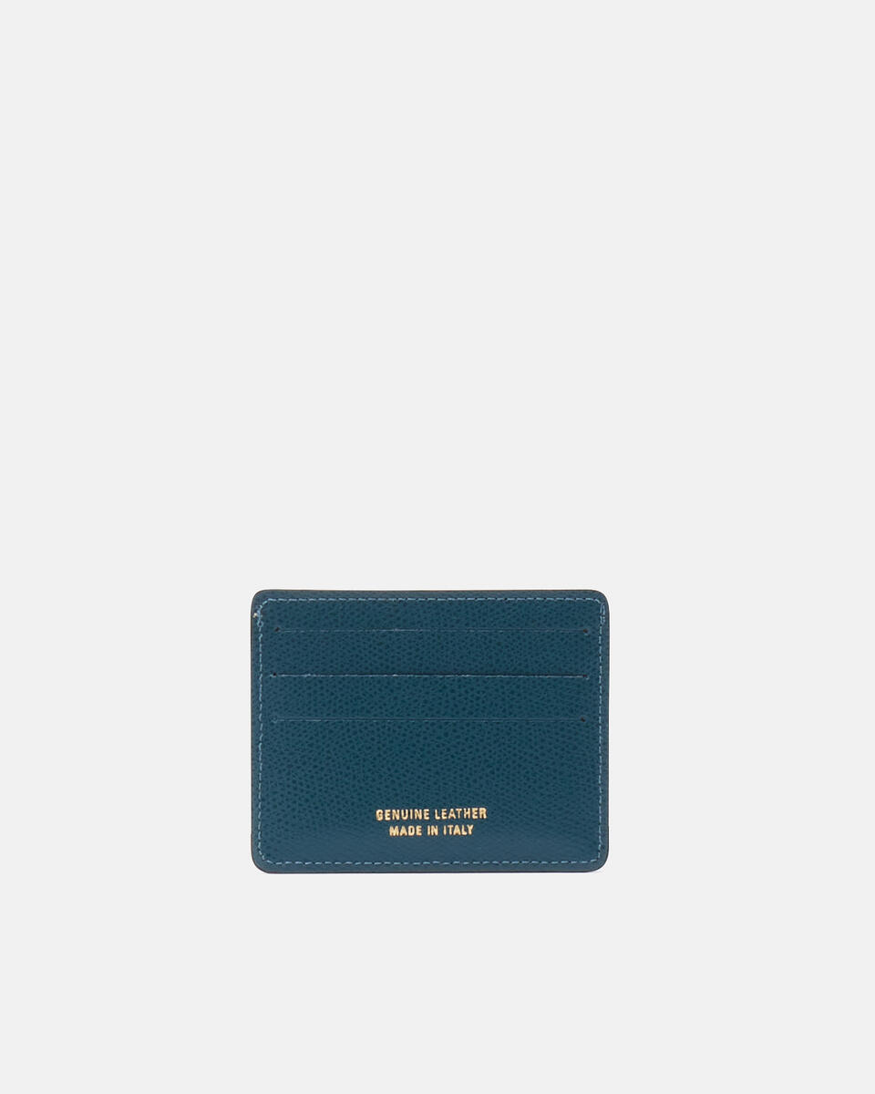 Card holder Petrol  - Women's Wallets - Wallets - Cuoieria Fiorentina
