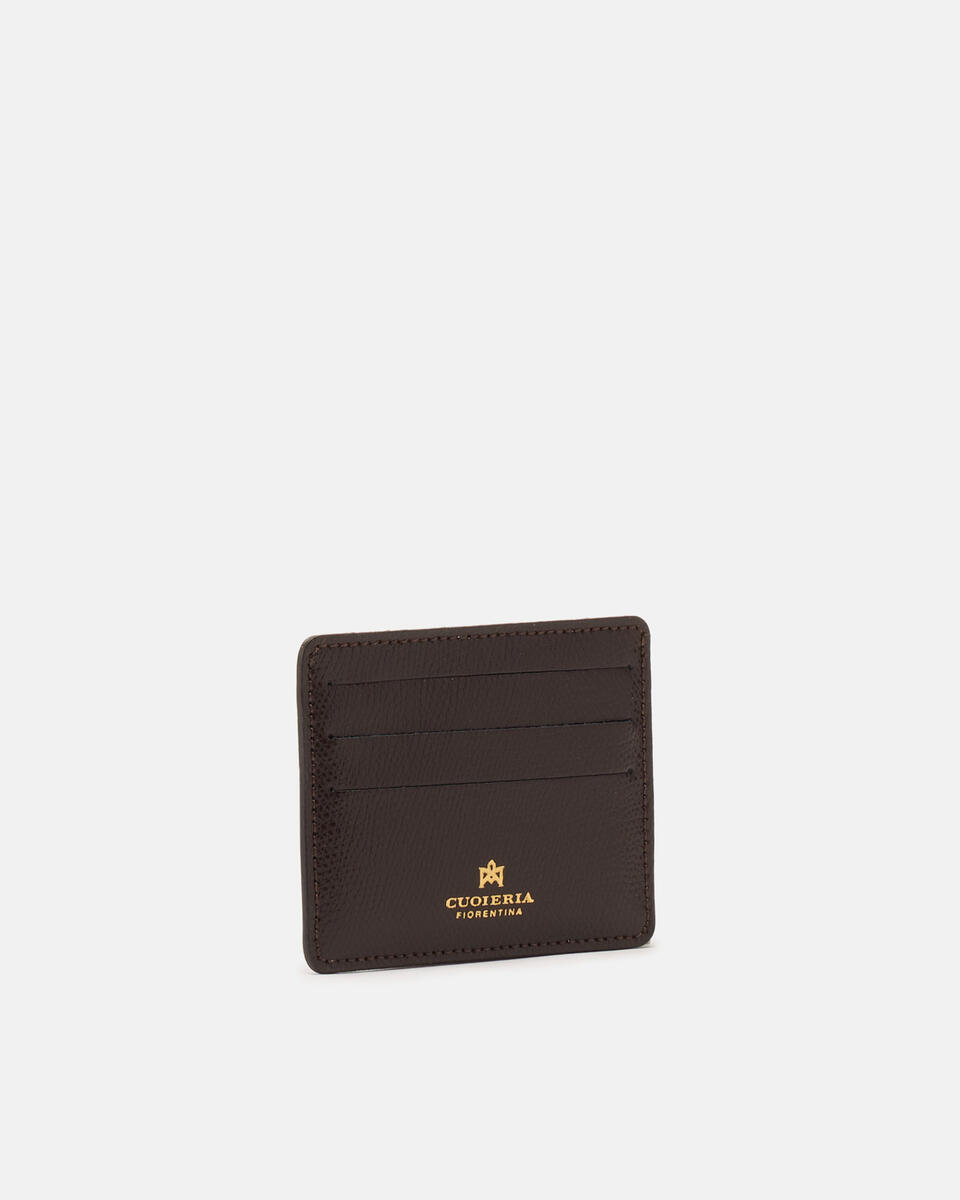 Card holder Dark brown  - Women's Wallets - Women's Wallets - Wallets - Cuoieria Fiorentina