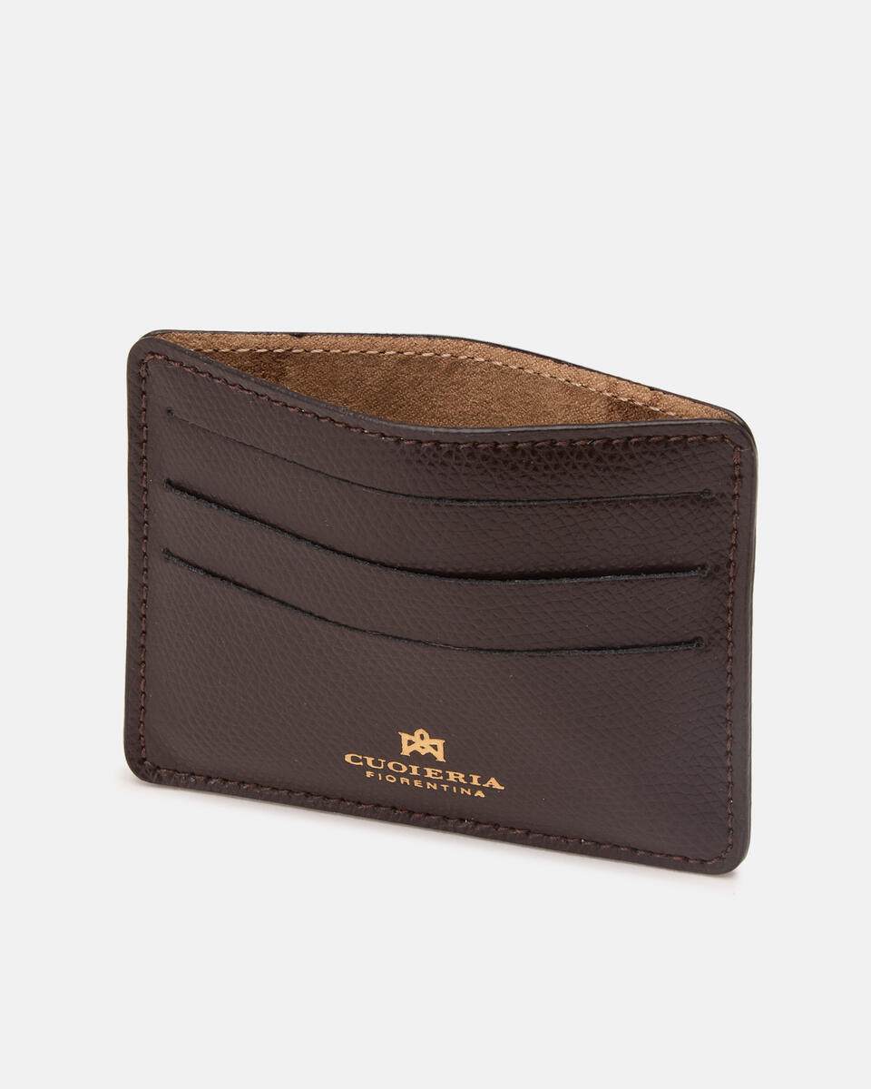 Card holder Dark brown  - Women's Wallets - Women's Wallets - Wallets - Cuoieria Fiorentina
