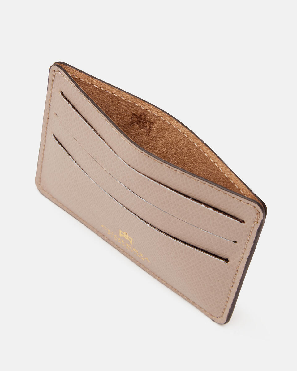 Card holder Taupe  - Women's Wallets - Wallets - Cuoieria Fiorentina
