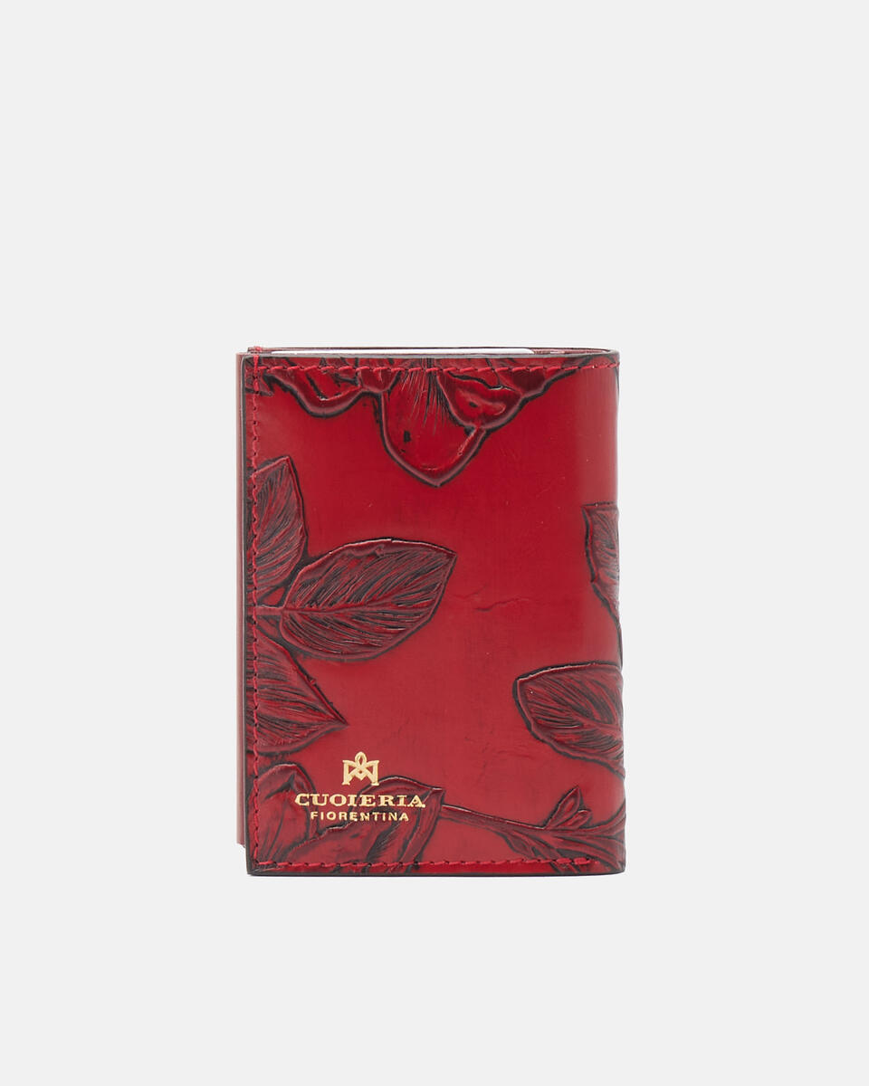 SNAP CARD HOLDER Red  - Women's Wallets - Wallets - Cuoieria Fiorentina